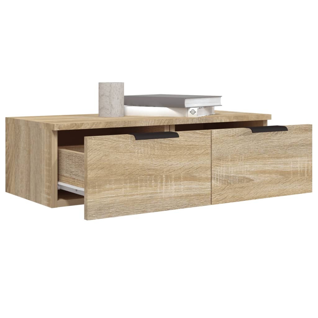 Veggskap Sonoma Eik 68X30X20 Cm Konstruert Tre