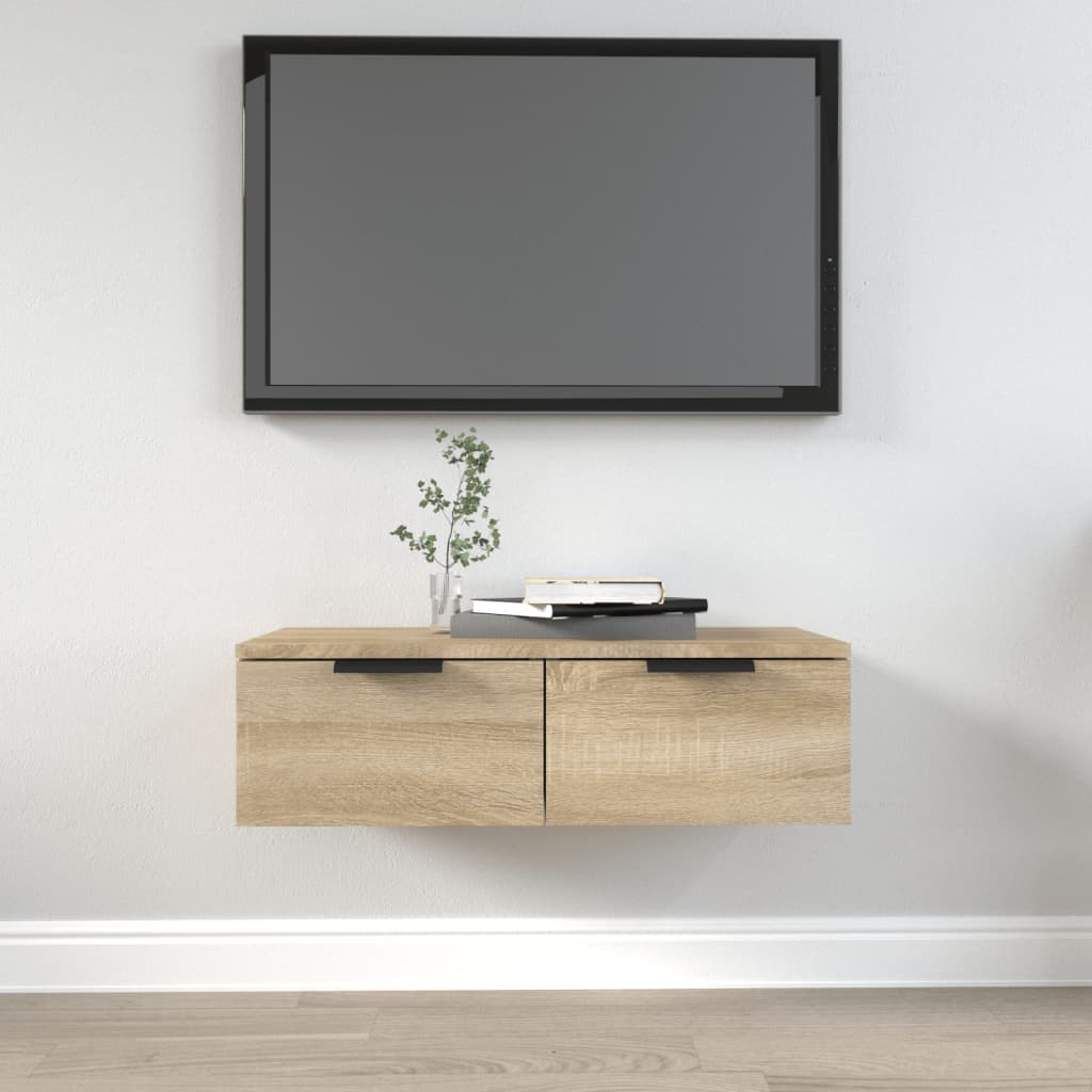 Veggskap Sonoma Eik 68X30X20 Cm Konstruert Tre