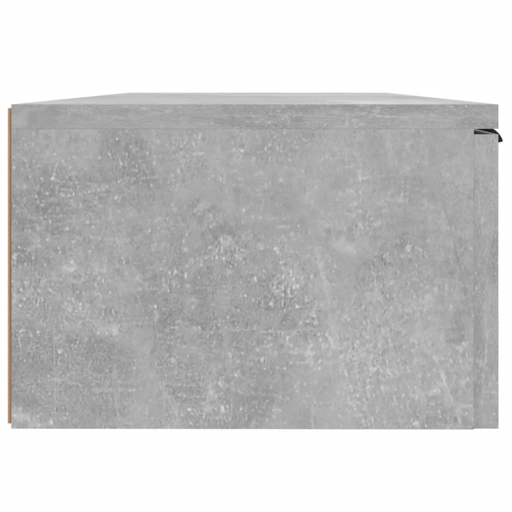 Veggskap Betonggrå 68X30X20 Cm Konstruert Tre