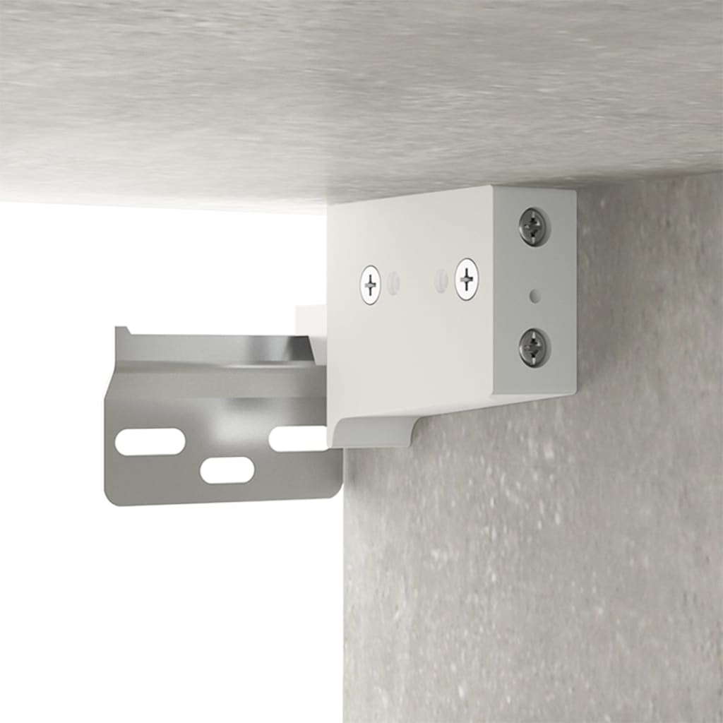 Veggskap Betonggrå 68X30X20 Cm Konstruert Tre
