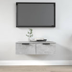 Veggskap Betonggrå 68X30X20 Cm Konstruert Tre