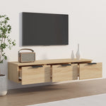 Veggskap Sonoma Eik 102X30X20 Cm Konstruert Tre