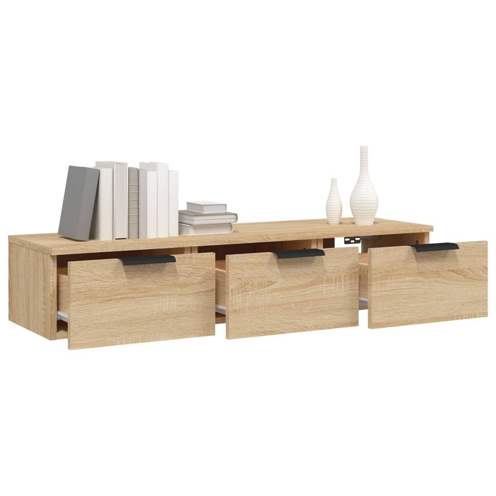 Veggskap Sonoma Eik 102X30X20 Cm Konstruert Tre