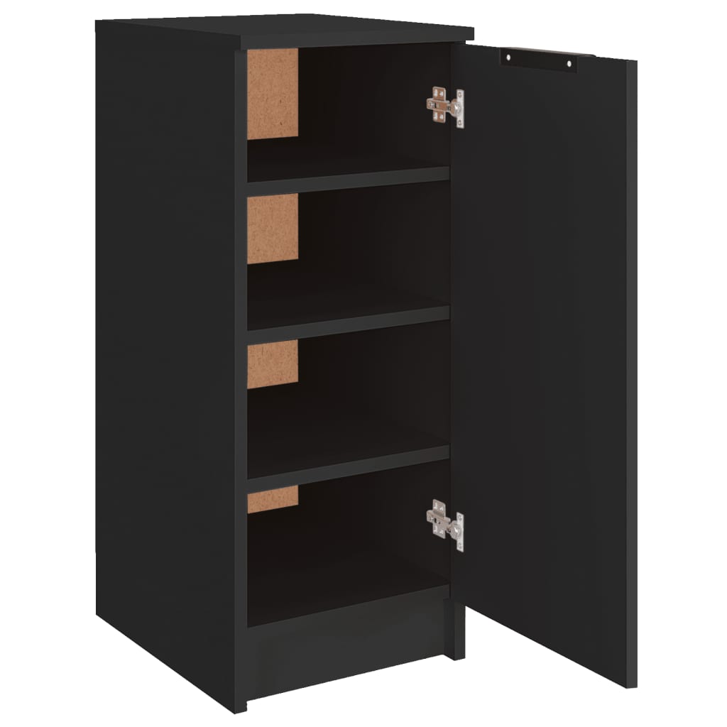 Skoskap Svart 30X35X70 Cm Konstruert Tre