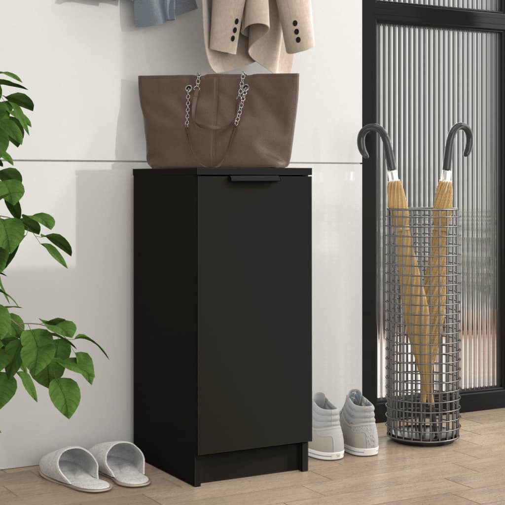 Skoskap Svart 30X35X70 Cm Konstruert Tre