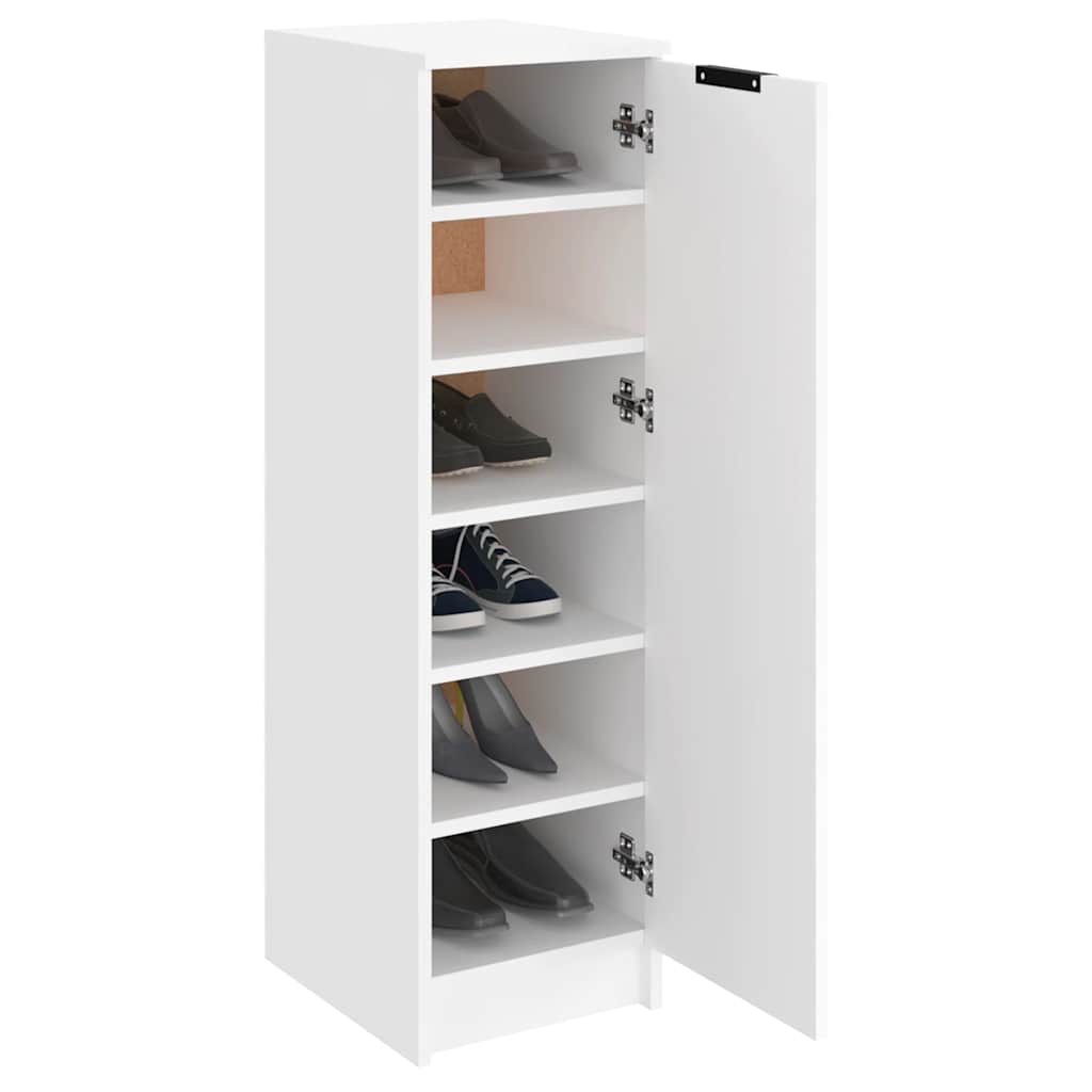 Skoskap Hvit 30X35X100 Cm Konstruert Tre