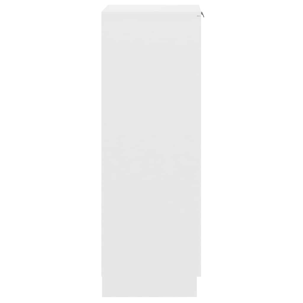 Skoskap Hvit 30X35X100 Cm Konstruert Tre