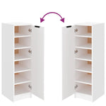 Skoskap Hvit 30X35X100 Cm Konstruert Tre