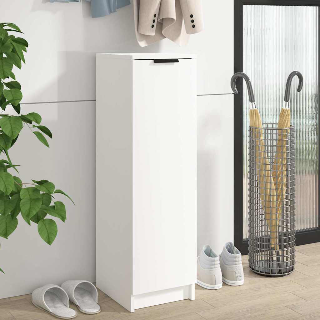Skoskap Hvit 30X35X100 Cm Konstruert Tre
