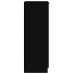 Skoskap Svart 30X35X100 Cm Konstruert Tre