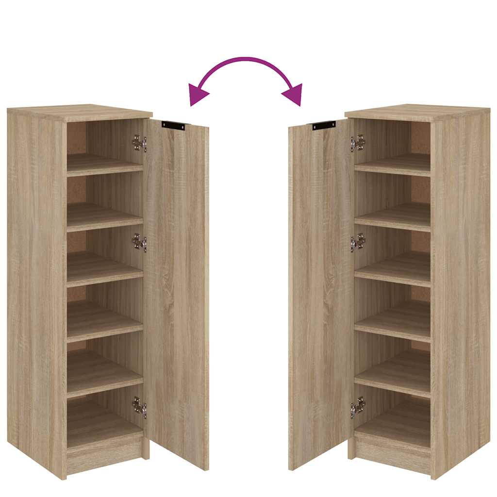 Skoskap Sonoma Eik 30X35X100 Cm Konstruert Tre