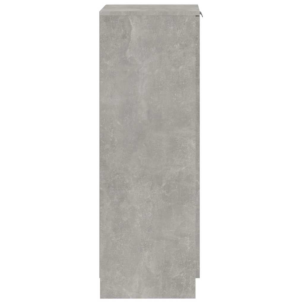 Skoskap Betonggrå 30X35X100 Cm Konstruert Tre