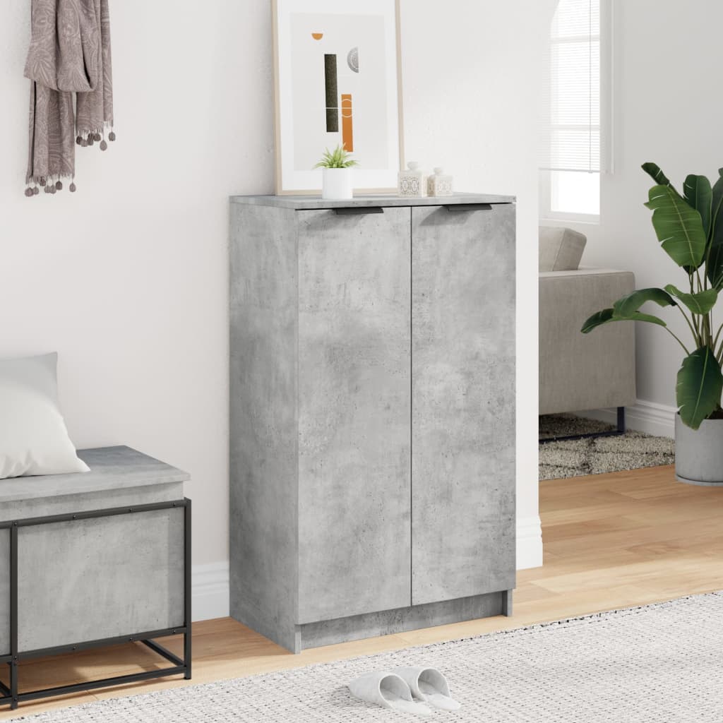 Skoskap Betonggrå 59X35X100 Cm Konstruert Tre