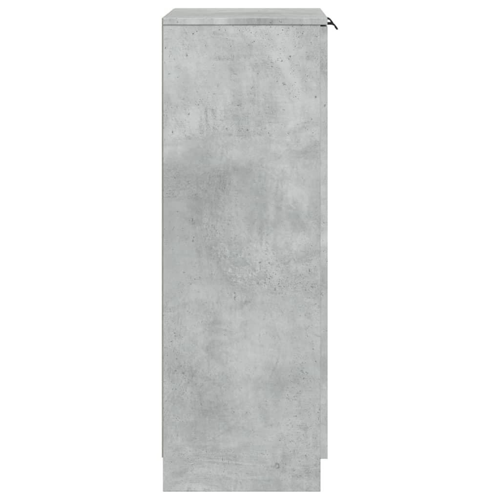 Skoskap Betonggrå 59X35X100 Cm Konstruert Tre