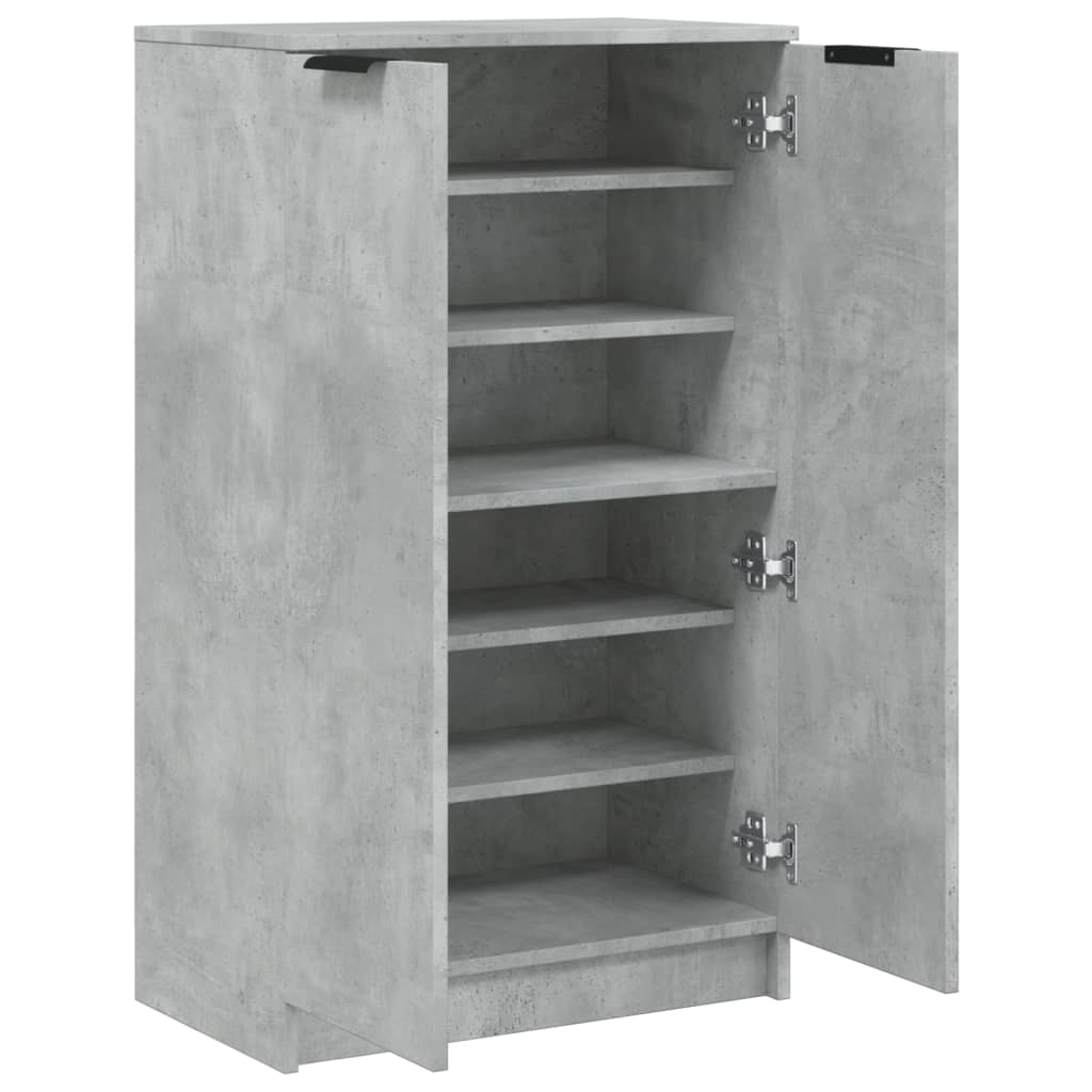 Skoskap Betonggrå 59X35X100 Cm Konstruert Tre