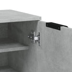 Skoskap Betonggrå 59X35X100 Cm Konstruert Tre