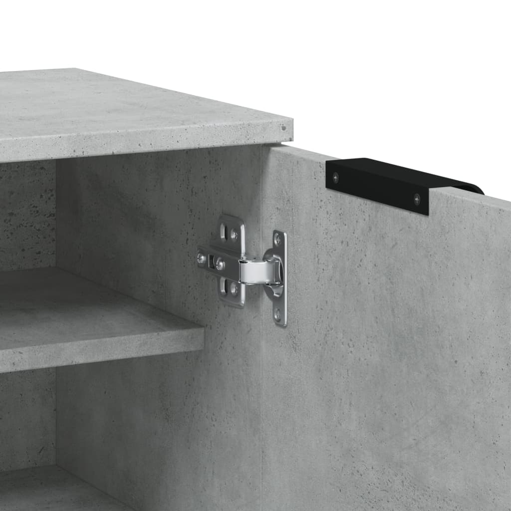 Skoskap Betonggrå 59X35X100 Cm Konstruert Tre