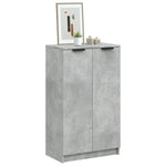 Skoskap Betonggrå 59X35X100 Cm Konstruert Tre