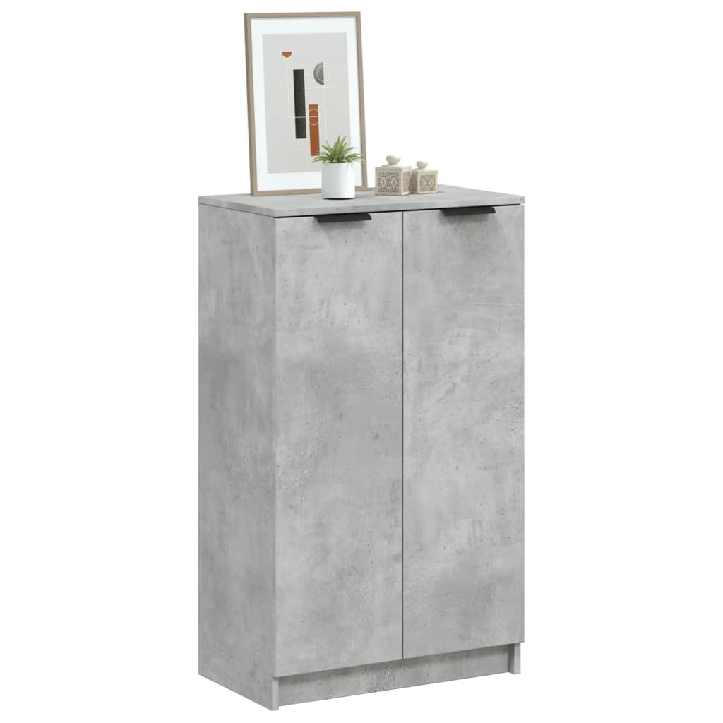 Skoskap Betonggrå 59X35X100 Cm Konstruert Tre