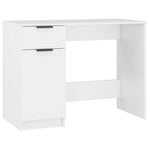 Skrivebord Hvit 100X50X75 Cm Konstruert Tre