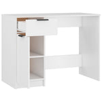 Skrivebord Hvit 100X50X75 Cm Konstruert Tre