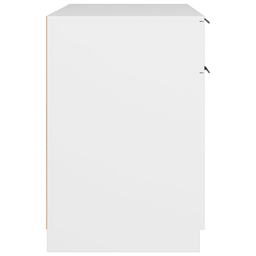 Skrivebord Hvit 100X50X75 Cm Konstruert Tre