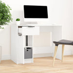 Skrivebord Hvit 100X50X75 Cm Konstruert Tre