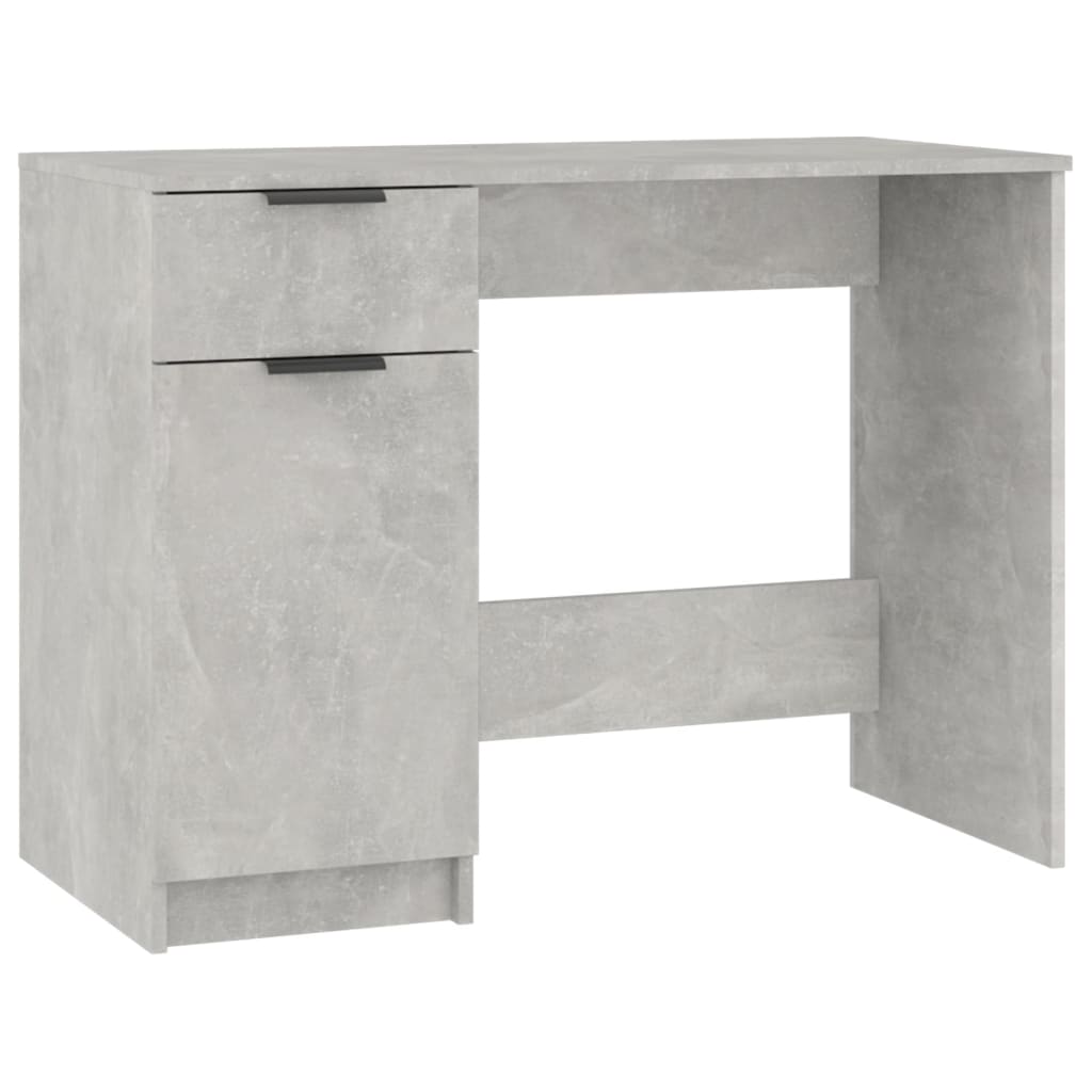 Skrivebordskap Betonggrå 100X50X75 Cm Konstruert Tre