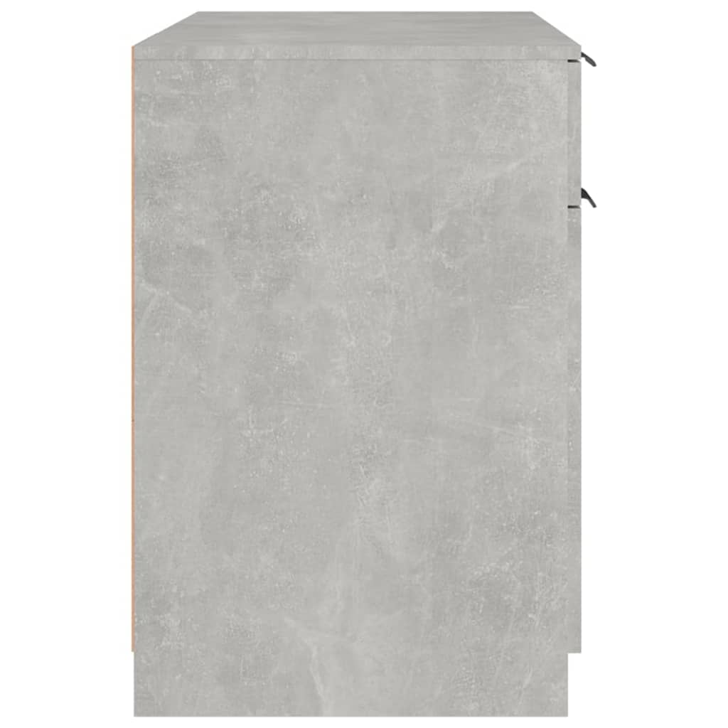Skrivebordskap Betonggrå 100X50X75 Cm Konstruert Tre