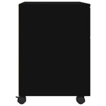 Mobilt Arkivskap Med Hjul Svart 45X38X54 Cm Konstruert Tre
