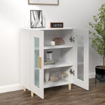 Skjenk Hvit 69,5X34X90 Cm Konstruert Tre