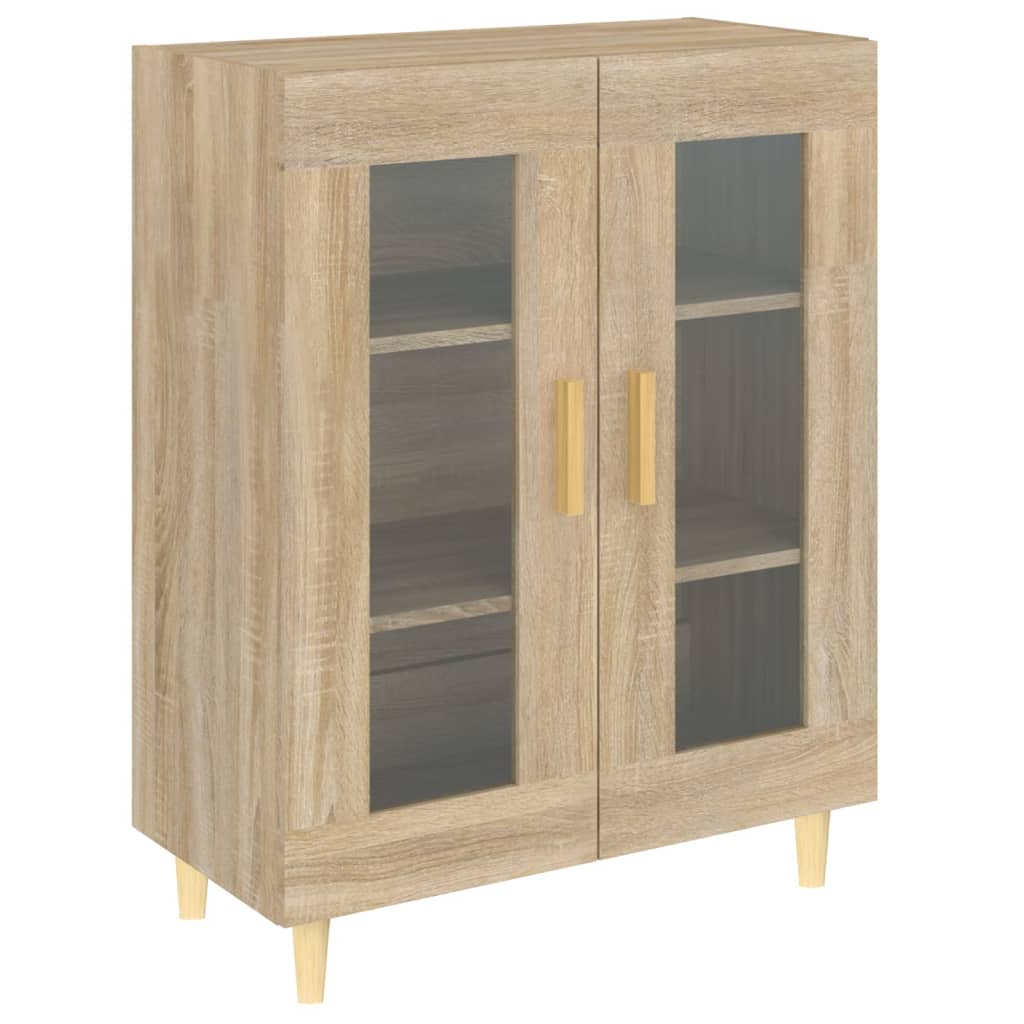 Skjenk Sonoma Eik 69,5X34X90 Cm Konstruert Tre