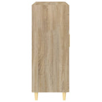 Skjenk Sonoma Eik 69,5X34X90 Cm Konstruert Tre