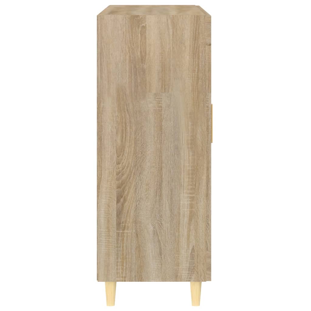 Skjenk Sonoma Eik 69,5X34X90 Cm Konstruert Tre