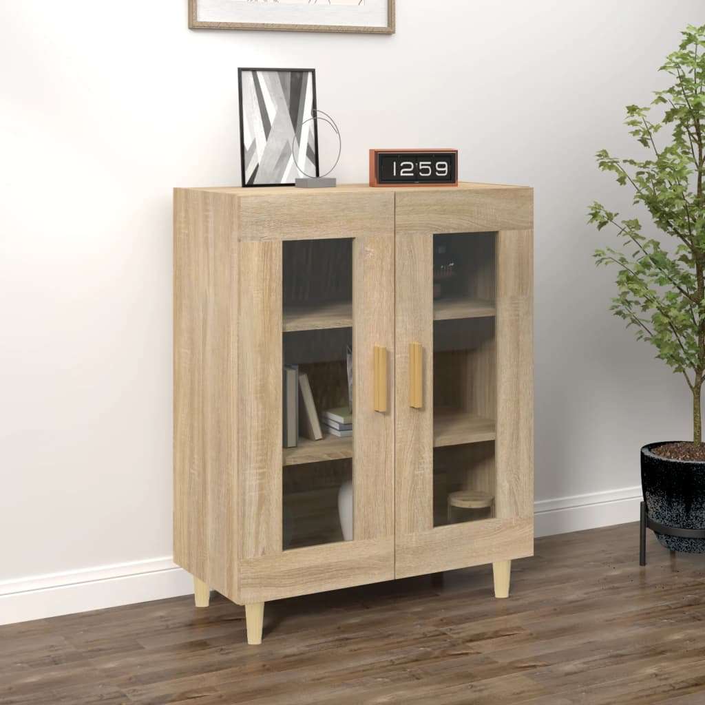 Skjenk Sonoma Eik 69,5X34X90 Cm Konstruert Tre