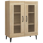 Skjenk Sonoma Eik 69,5X34X90 Cm Konstruert Tre