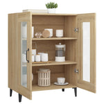 Skjenk Sonoma Eik 69,5X34X90 Cm Konstruert Tre