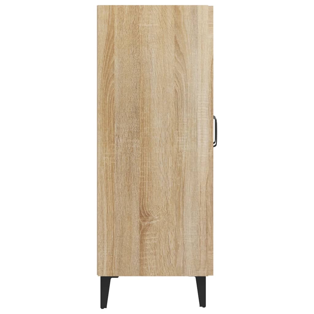 Skjenk Sonoma Eik 69,5X34X90 Cm Konstruert Tre