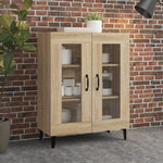 Skjenk Sonoma Eik 69,5X34X90 Cm Konstruert Tre