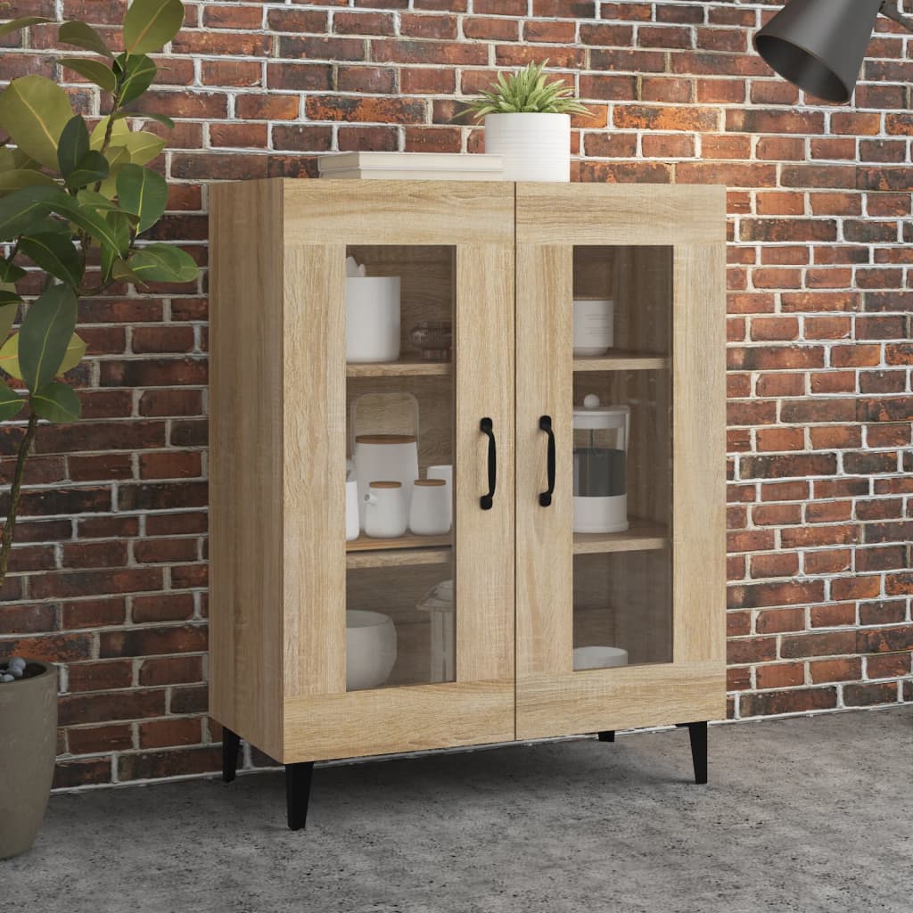 Skjenk Sonoma Eik 69,5X34X90 Cm Konstruert Tre