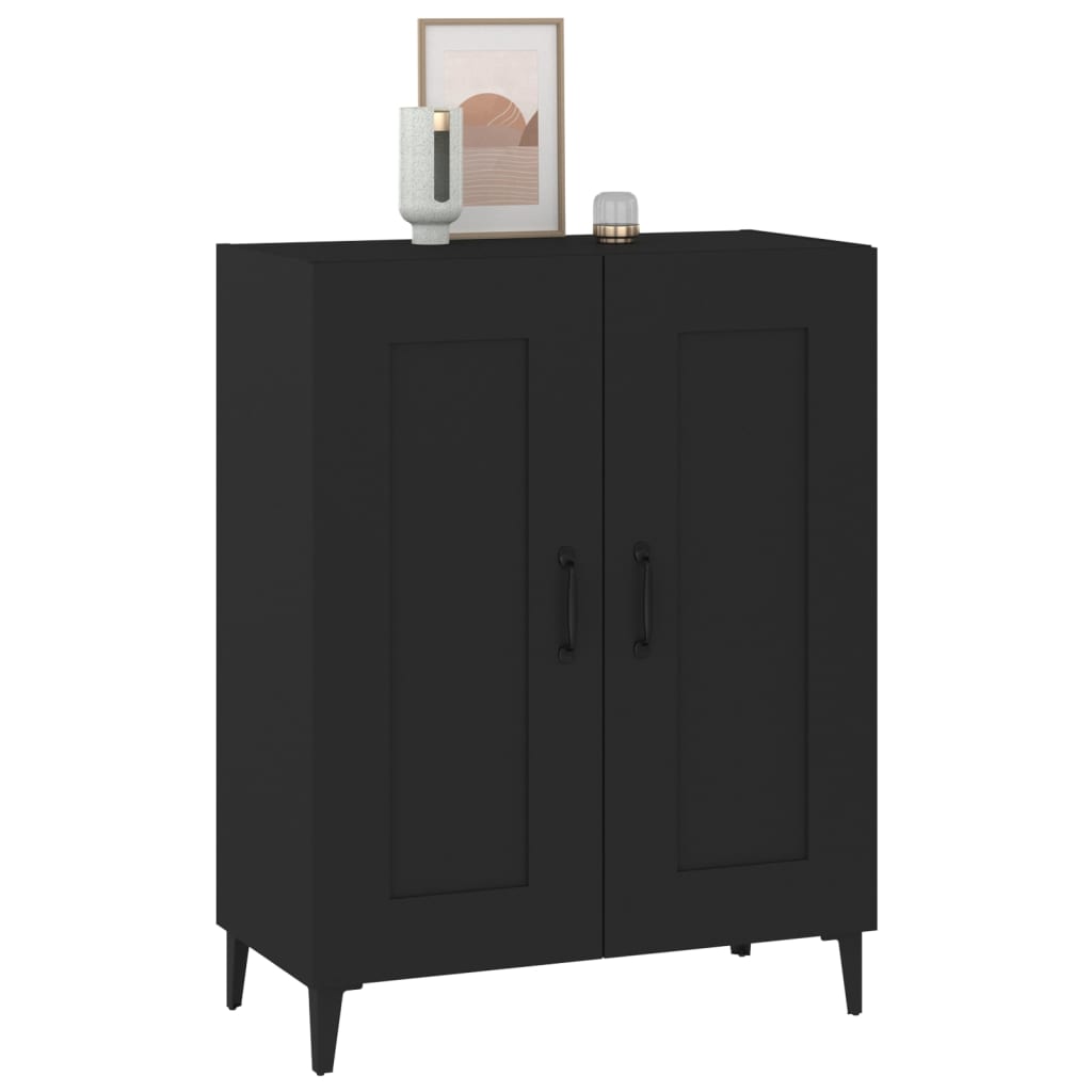 Skjenk Svart 69,5X34X90 Cm Konstruert Tre