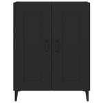 Skjenk Svart 69,5X34X90 Cm Konstruert Tre