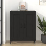 Skjenk Svart 69,5X34X90 Cm Konstruert Tre