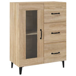 Skjenk Sonoma Eik 69,5X34X90 Cm Konstruert Tre