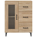 Skjenk Sonoma Eik 69,5X34X90 Cm Konstruert Tre