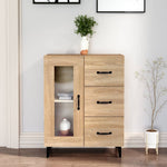 Skjenk Sonoma Eik 69,5X34X90 Cm Konstruert Tre