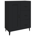 Skjenk Svart 69,5X34X90 Cm Konstruert Tre