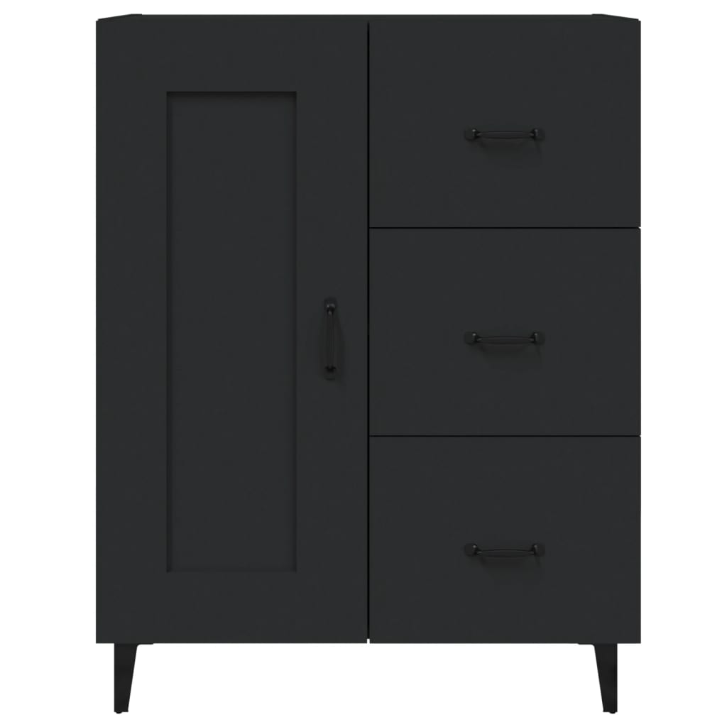 Skjenk Svart 69,5X34X90 Cm Konstruert Tre