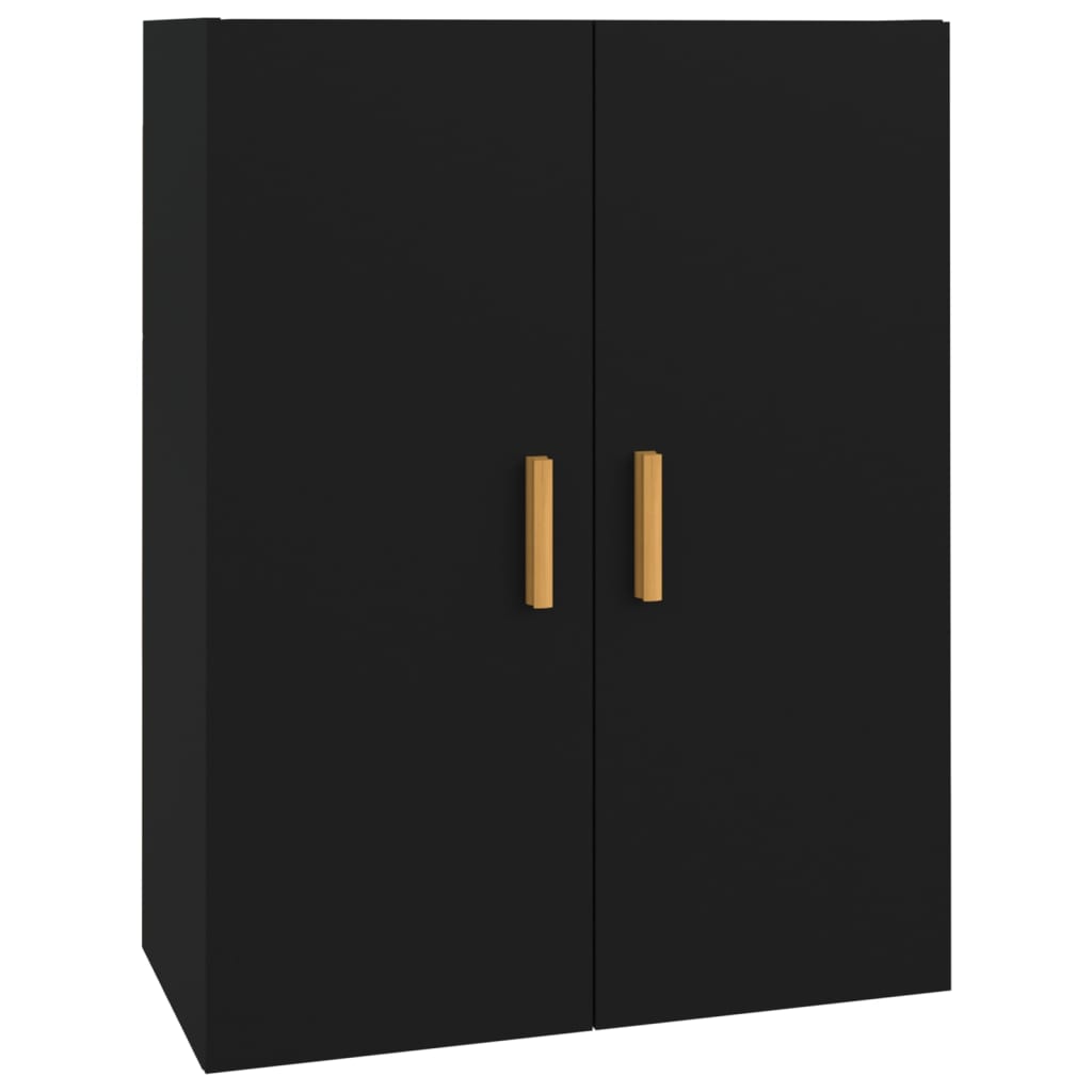 Hengende Veggskap Svart 69,5X34X90 Cm