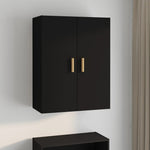 Hengende Veggskap Svart 69,5X34X90 Cm